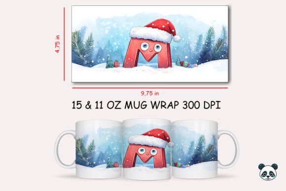 Christmas Baby Letter D Mug Wrap 15 Review