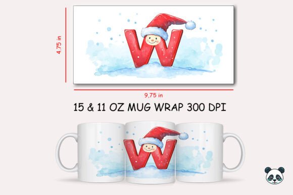 Christmas Baby Letter D Mug Wrap 29 Graphics and Crafts Review