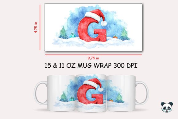 Christmas Baby Letter D Mug Wrap 4 Review