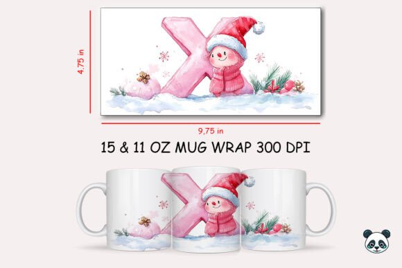 Christmas Baby Letter X with Xerus Mug Wrap Graphics and Crafts Review