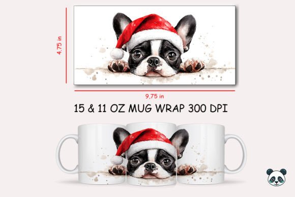 Christmas Boston Terrier Mug Wrap 2 Graphics and Crafts Review