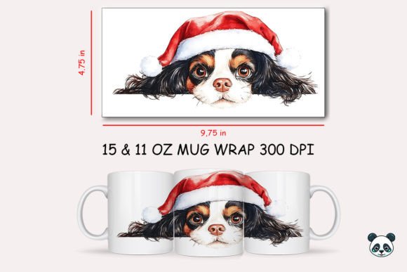 Christmas Cavalier King Charles Spaniel Mug Wrap 2: A Practical Review for Graphics and Crafts Sellers