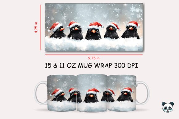 Christmas Crow Mug Wrap 1 Review: A Holiday Design for Real Projects
