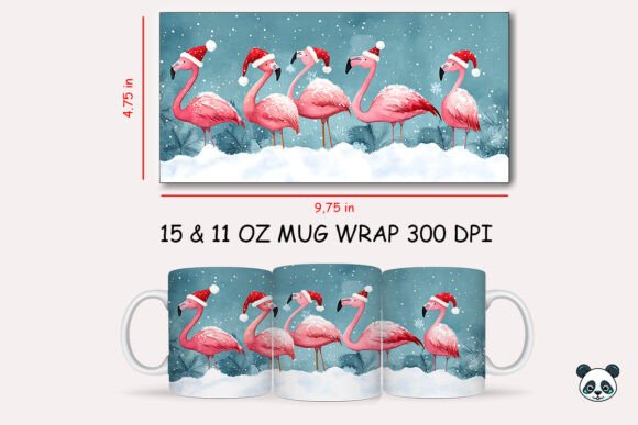 Christmas Flamingo Mug Wrap Review: A Festive Embroidery Design for Real Projects