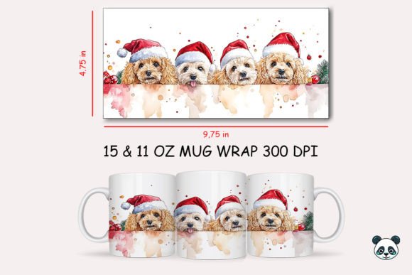 Christmas Poodle Mug Wrap Graphics and Crafts Review