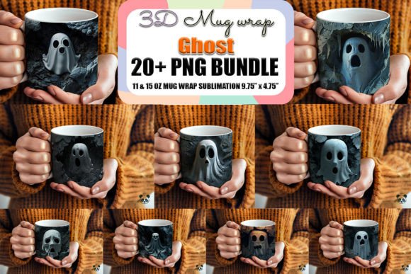 Ghost Inside Cave 3D Mug Wrap Bundle