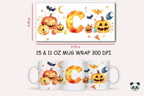 Halloween Letter C Mug Wrap Sublimation 2 Graphics and Crafts Review