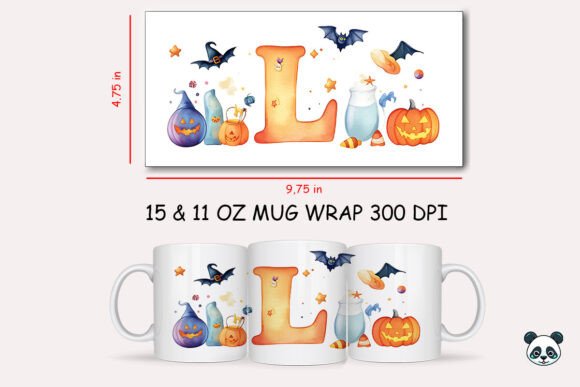 Halloween Letter L Mug Wrap Sublimation 2 Graphics and Crafts Review