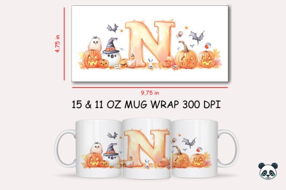 Halloween Letter N Mug Wrap Sublimation Graphics and Crafts Review