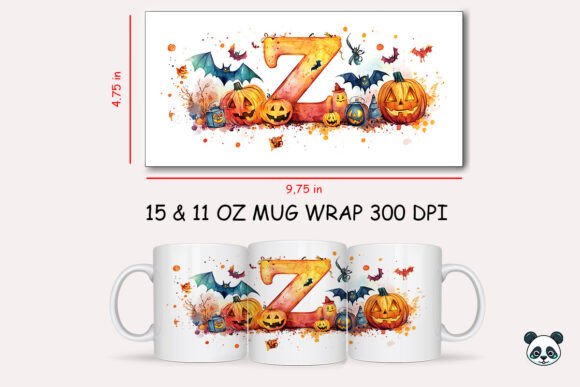 Halloween Letter Z Mug Wrap Sublimation 2 Graphics and Crafts Review